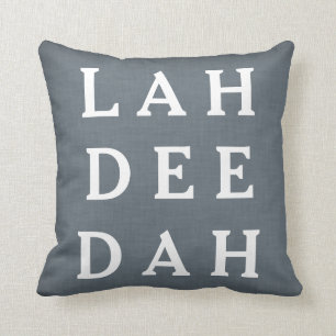 Lino azul gris del Cojín decorativo de encargo