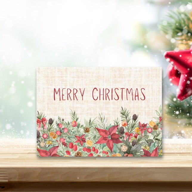 Lino de Feliz Navidad - Florales acogedores de inv (Subido por el creador)