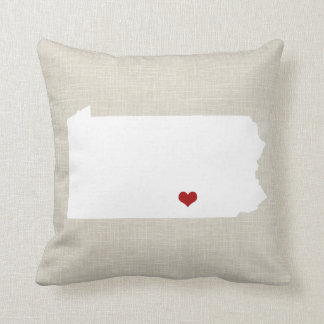 Lino de la almohada del estado de Pennsylvania