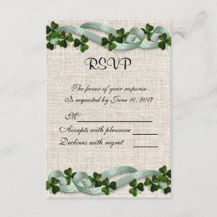 Lino y tréboles irlandeses de RSVP