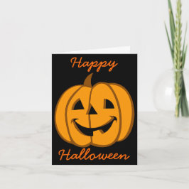 Linterna 3 de Jack O de la tarjeta de Halloween