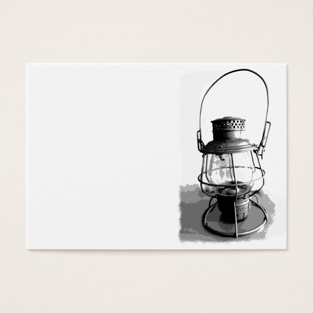 Linterna del ferrocarril de la Antigüedad de Plata (Frente)