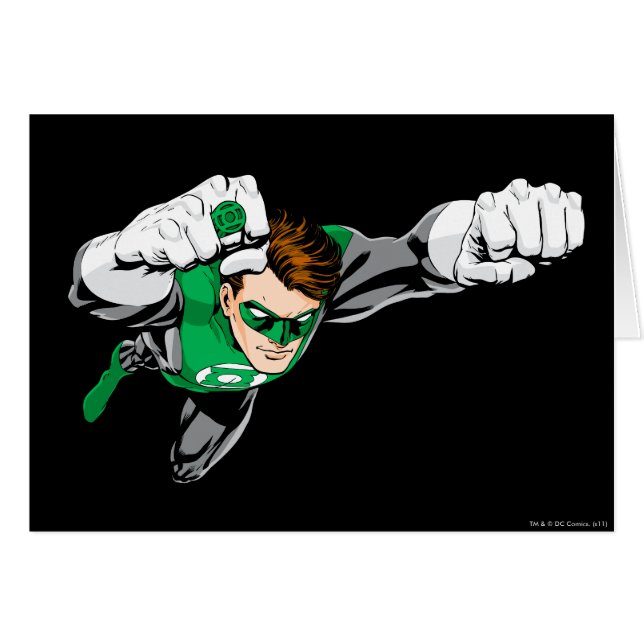 Linterna verde: cómic, volando a la derecha (Anverso (Horizontal))