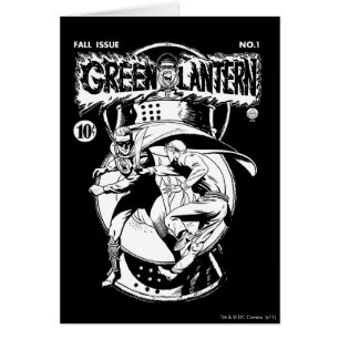 Linterna verde con capa en lucha, negro y blanco