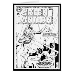 Linterna verde contra payaso, negro y blanco