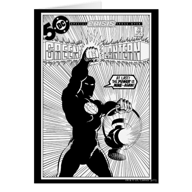 Linterna verde: linterna brillante, negra y blanca (Frente)