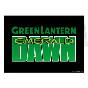 Linterna verde - logotipo esmeralda del amanecer