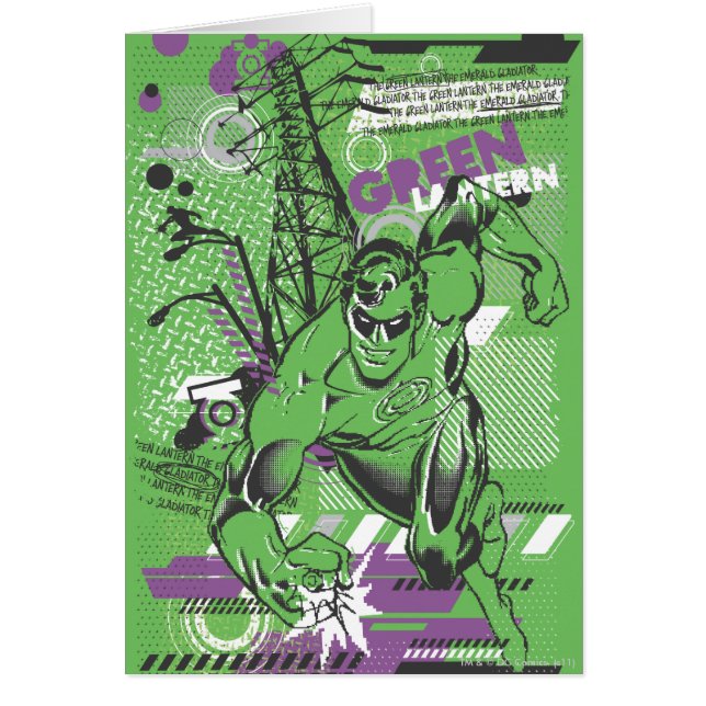 Linterna verde - Poster de collage absurdo (Frente)