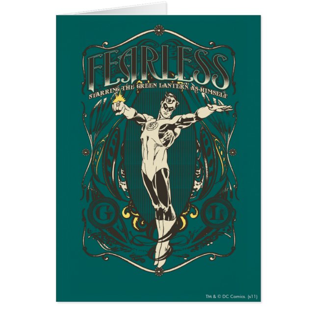 Linterna verde - Poster "intrépido" (Frente)