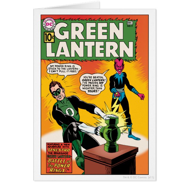 Linterna verde y cubierta sinestro (Frente)