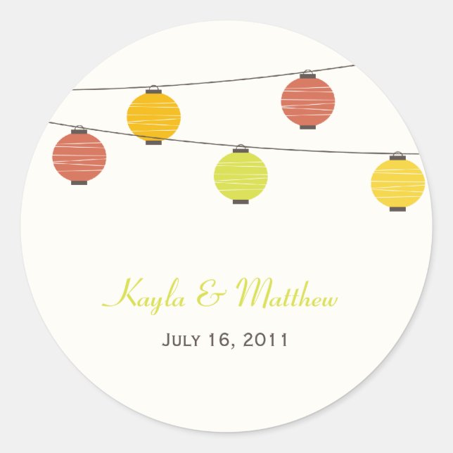 Linternas colgantes favorecen a Pegatinas o Sellos (Anverso)