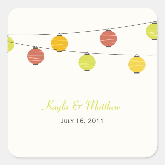 Linternas colgantes favorecen a Pegatinas o Sellos (Anverso)