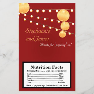 Linternas de papel de envolvimiento de palomitas d