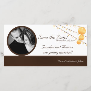 Linternas de papel de Invitación de compromiso 4x8