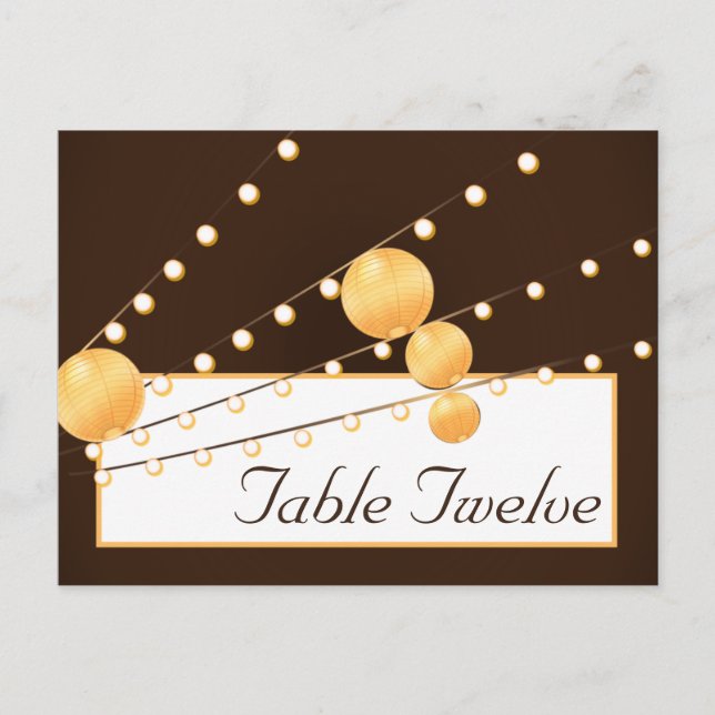 Linternas de papel de tarjeta en lugar de escritur (Anverso)