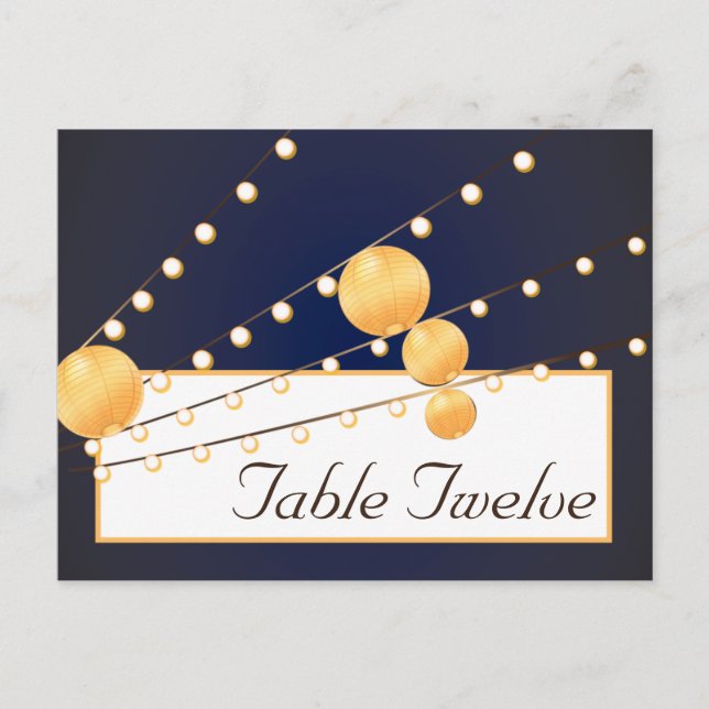 Linternas de papel para tarjetas escritas en china (Anverso)