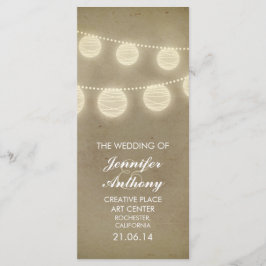 linternas vintage elegantes programas de bodas