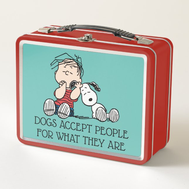 Linus consolado con el oído de Snoopy (Anverso)