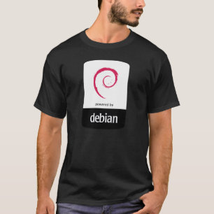 Linux - Alimentado por la camiseta de Debian