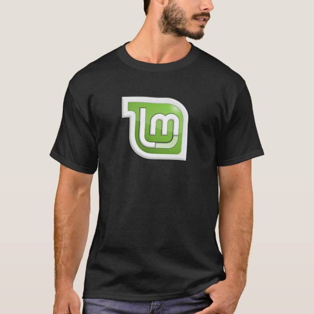 Linux: camiseta frontal y trasera MINT (Anverso)