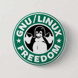 LINUX - GNU - Botón LIBERTAD