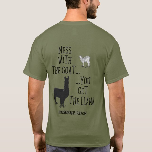 Lío con la camiseta de Men't de las cabras (Reverso)