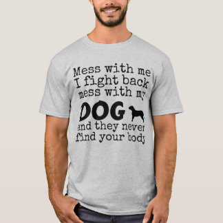 Lío con mi camiseta divertida del PERRO