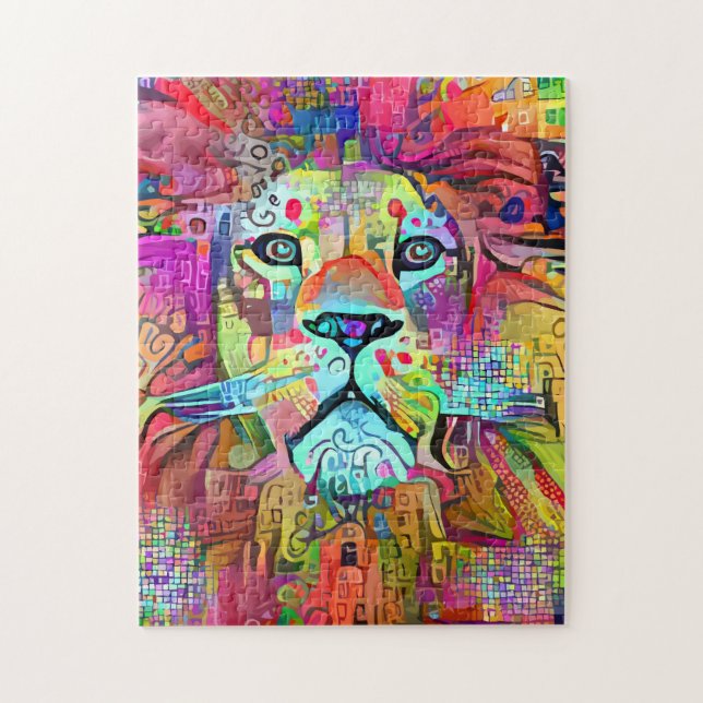LION COLORIDO JIGSAW PUZZLE (Vertical)