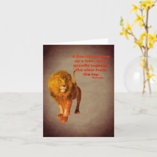 Lion Confucius Attitude Cita Nota Inspiradora