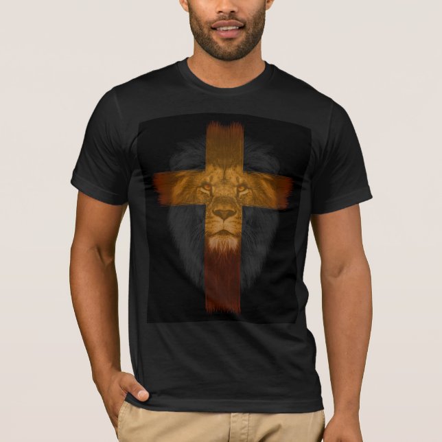 LION DE JUDAH JESUS Camisetas cristianas (Anverso)