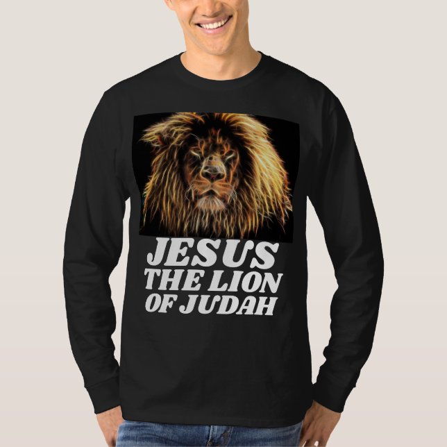 LION DE JUDAH JESUS Camisetas CRISTIANAS (Anverso)