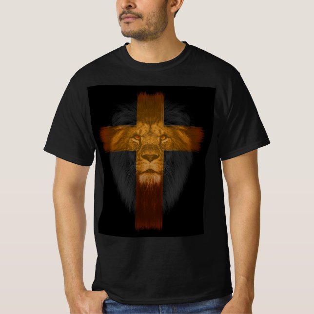 LION DE JUDAH JESUS Camisetas cristianas (Anverso)