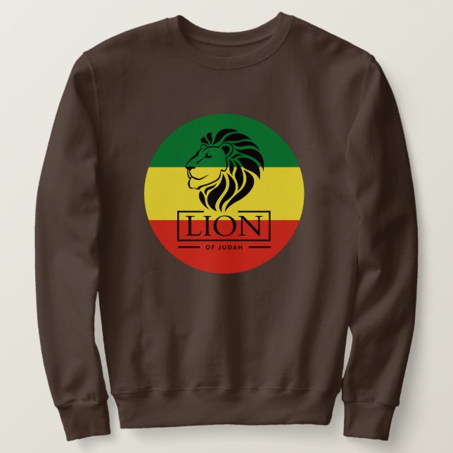 Lion of Judah Jah Rastafari Emperor Rasta suéter (Anverso del diseño)