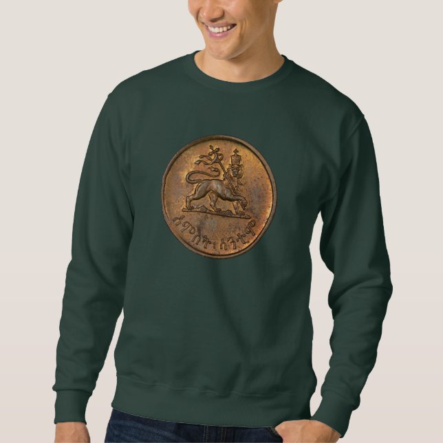 Lion of Judah Jah Rastafari Rasta Roots Sweater (Anverso)