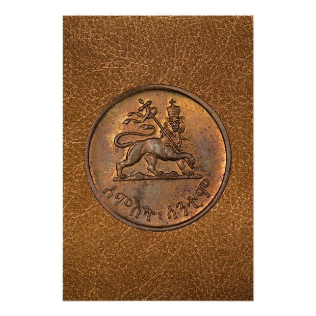 Lion of Judah Jah Rastafari Reggae Roots Poster (Anverso)