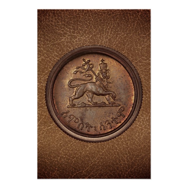 Lion of Judah Jah Rastafari Reggae Roots Poster (Anverso)