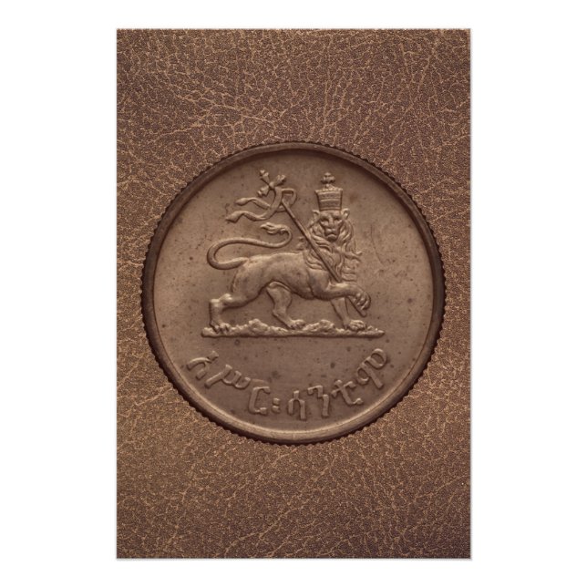 Lion of Judah Jah Rastafari Reggae Roots Poster (Anverso)