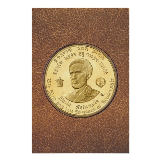 Lion of Judah Jah Rastafari Reggae Roots Poster (Anverso)