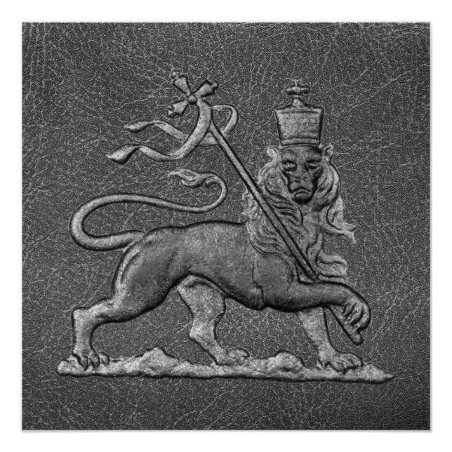 Lion of Judah Jah Rastafari Reggae Roots Poster (Anverso)