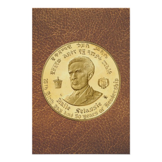 Lion of Judah Jah Rastafari Reggae Roots Poster (Anverso)