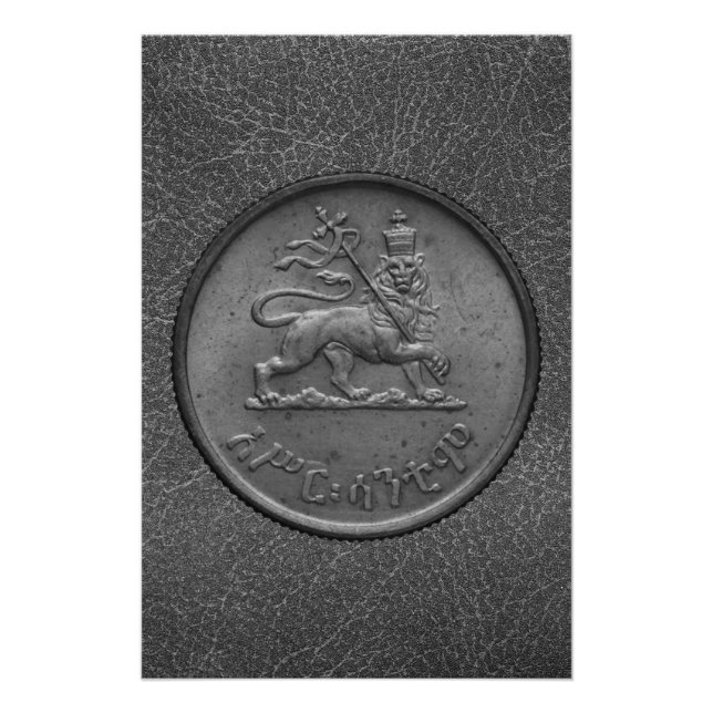 Lion of Judah Jah Rastafari Reggae Roots Poster (Anverso)