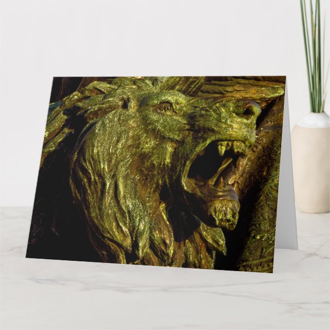 LION OF JUDAH Jumbo Tarjeta de felicitación (Anverso)