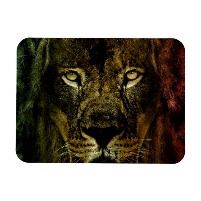 Lion of Judah - Rastafara reggae Rasta imán - (Horizontal)