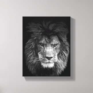 Lion póster león lienzo BLACK
