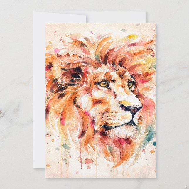 Lion Water Lion Art | Maravilloso regalo (Anverso)