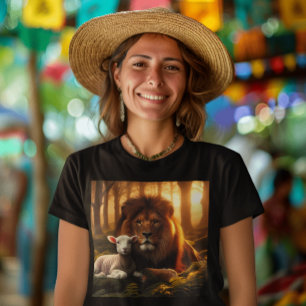 LION Y LAS CAMISETAS CRISTIANAS DE LAMB