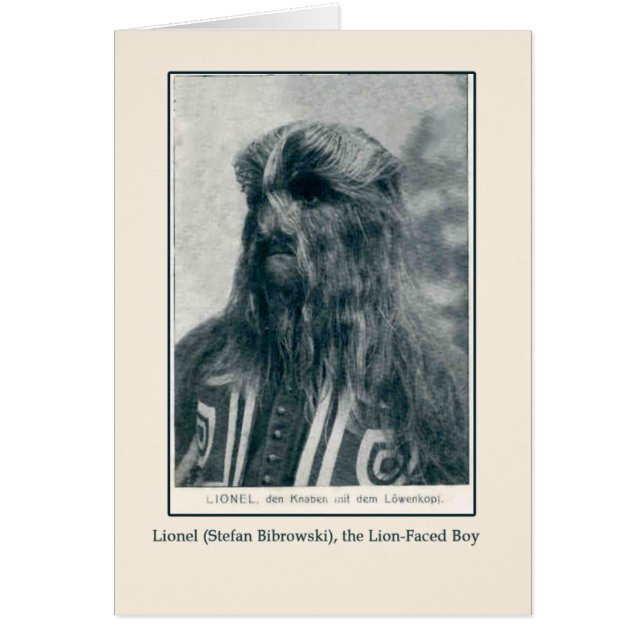 Lionel, el león hizo frente a tarjetas y a las (Frente)