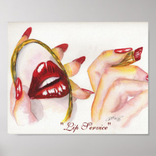 "¡Lip Service!"  Impresión 8x10