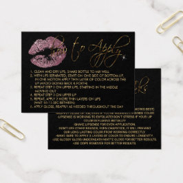 Lips de Purpurina rosa - Cómo aplicar