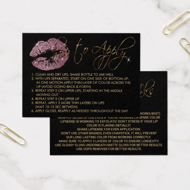 Lips de Purpurina rosa - Cómo aplicar (Oficina)